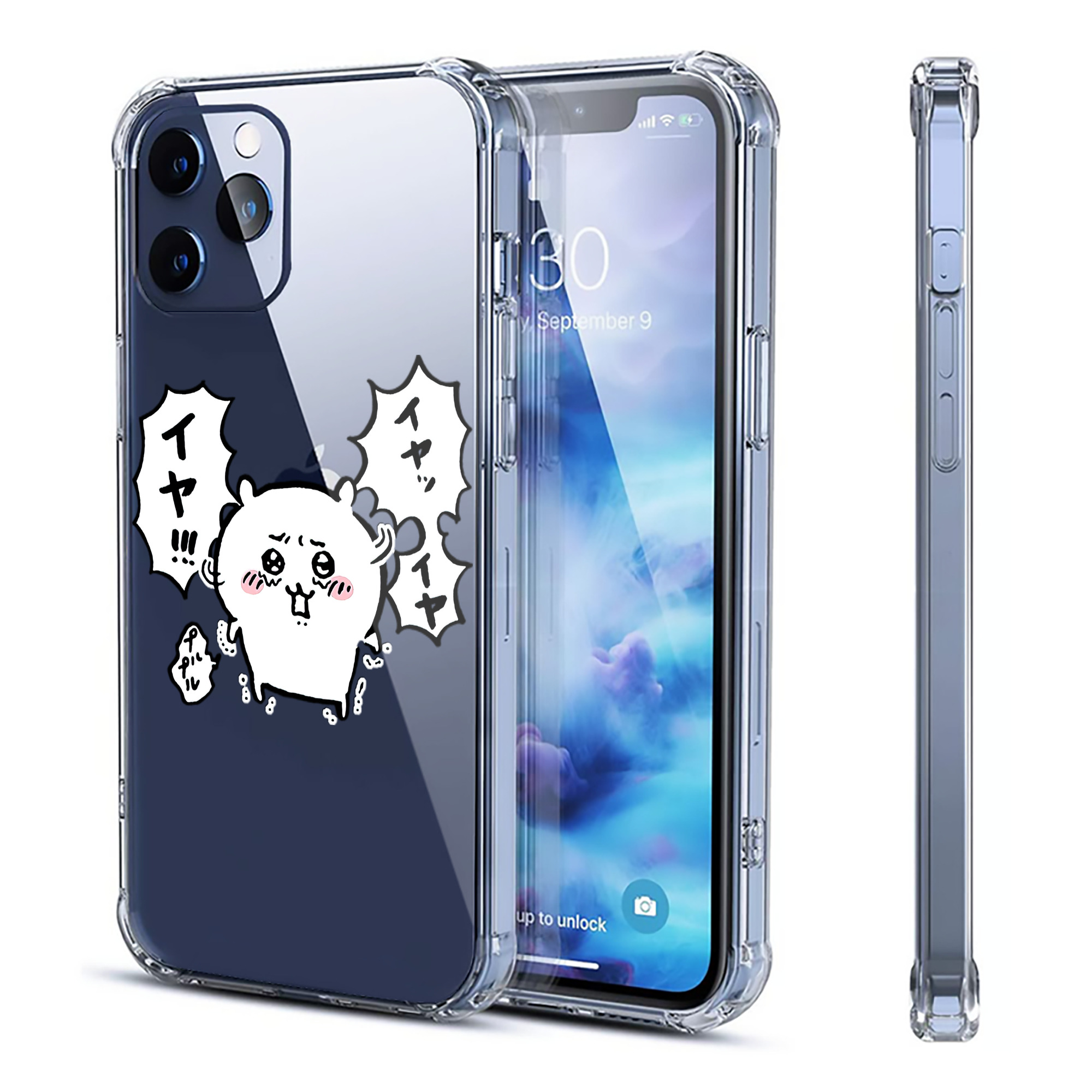 （画像用） ちいかわ ちいかわ Chii-kawa chiikawa 【iPhone 12シリーズ対応】透明スマホケース（クリアソフトケース）